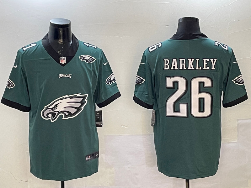 Men Philadelphia Eagles #26 Barkley green 2025 Nike NFL jersey style 2->philadelphia eagles->NFL Jersey